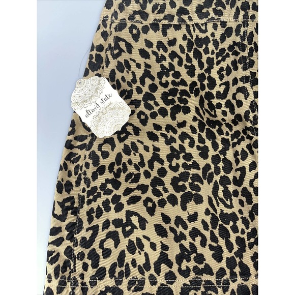 Altar’d State Cheetah Zip mini skirt Small NWT $59 - Picture 2 of 10